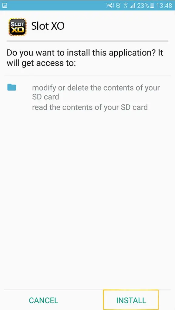 ขั้นตอนที่ 5 slotxo888 ดาวน์โหลด ระบบ Android