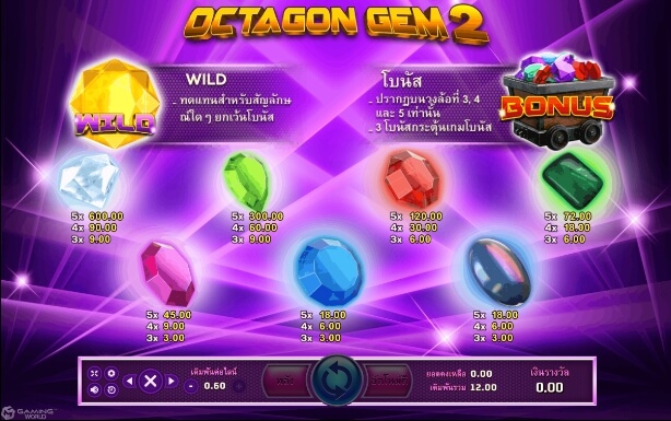 Octagon Gem 2 SLOTXO สมัคร slotxo ไม่มีขั้นต่ำ 1