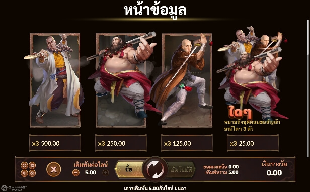 Shaolin SLOTXO สมัคร slotxo ไม่มีขั้นต่ำ