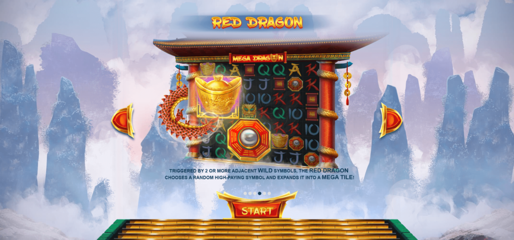 Mega Dragon RED TIGER โปรโมชั่น สล็อต XO