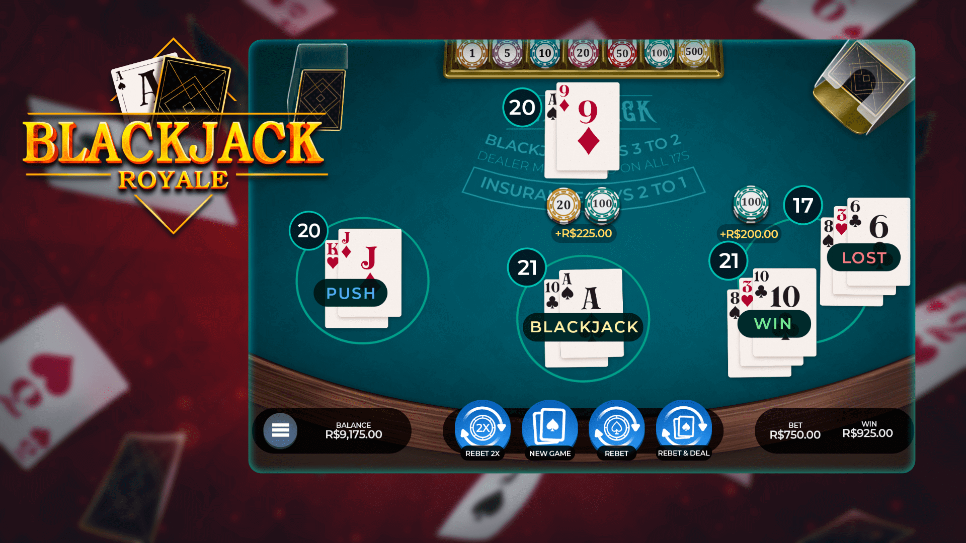 Blackjack Royale Caleta Gaming สมัคร SLOT XO