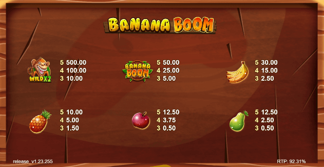 Banana Boom ค่ายเกม Caleta Gaming สล็อต XO เว็บตรง