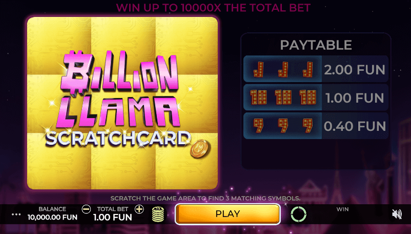 Billion Llama Scratchcard slot Caleta Gaming slotxo 24 hr