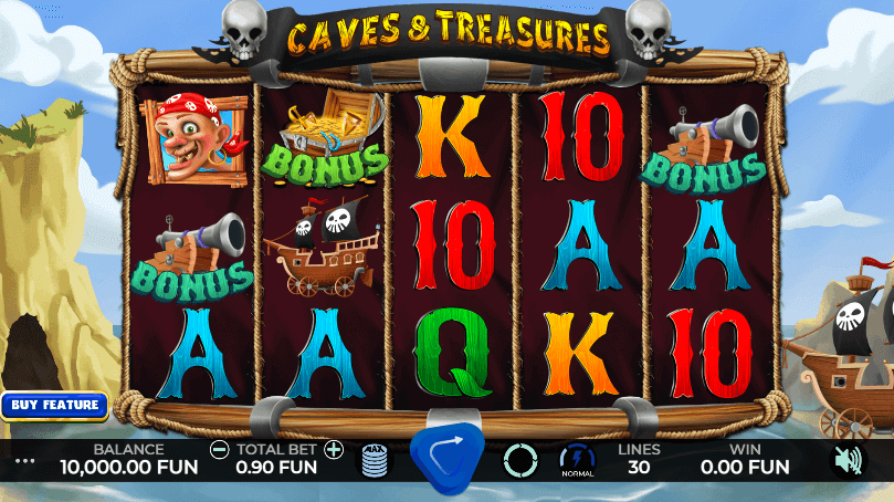 Caves & Treasures Caleta Gaming สล็อต SLOTXO