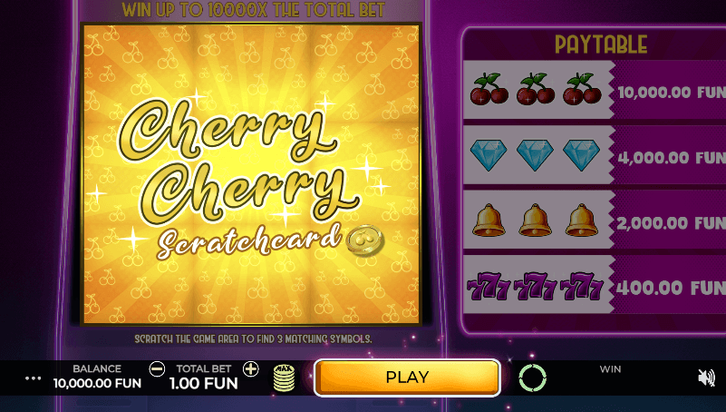 Cherry Cherry Scratchcard Caleta Gaming Gaming xo สล็อต