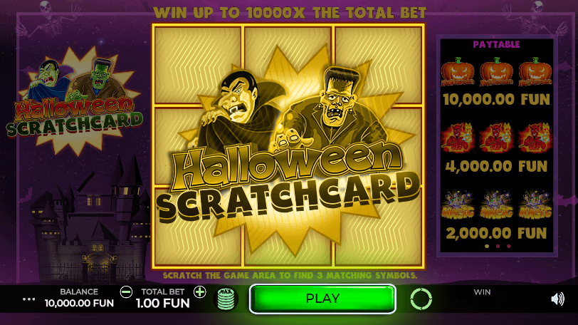 Halloween Scratchcard Caleta Gaming demo slotxo game