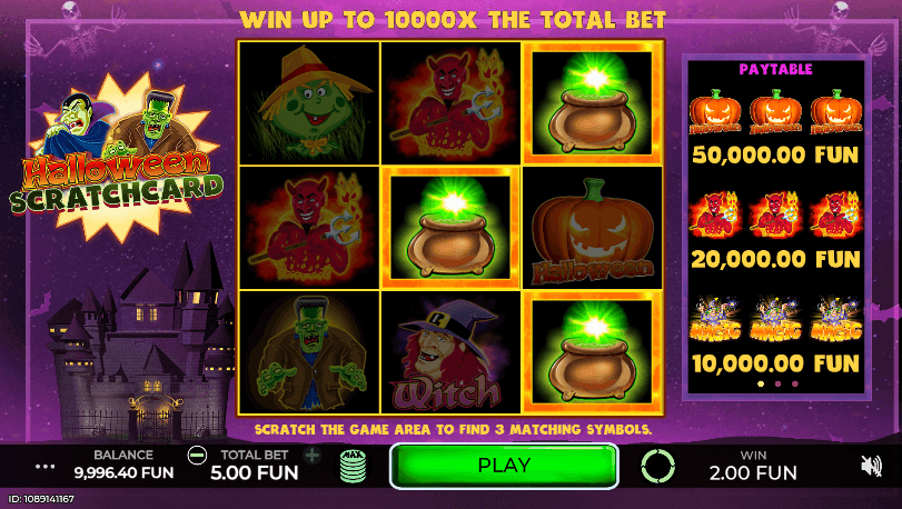 Halloween Scratchcard slot Caleta Gaming slotxo 24 hr