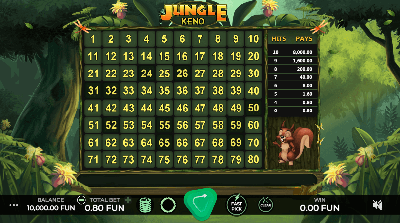 Jungle Keno ค่ายเกม Caleta Gaming สล็อต XO เว็บตรง