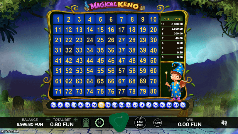 Magical Keno Caleta Gaming demo slotxo game