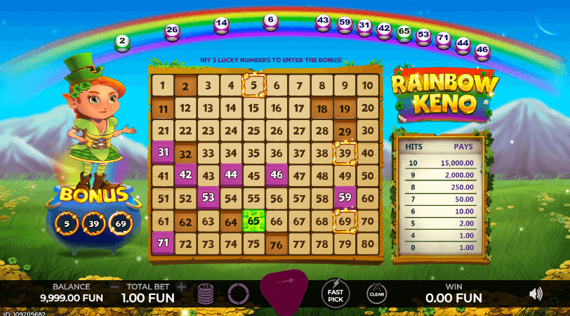 Rainbow Keno Caleta Gaming slotxo เว็บตรงสอนเล่น