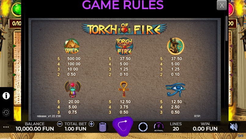 Torch of Fire Caleta Gaming vip 168 slot xo