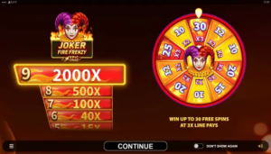 Joker Fire Frenzy สล็อตค่าย Microgaming SLOT SLOTXO (1)