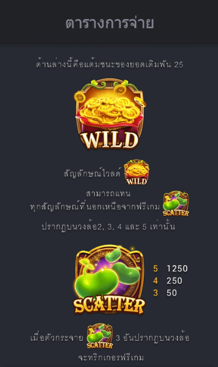 MAGIC BEANS ค่ายเกม Fa Chaiสล็อต XO เว็บตรง