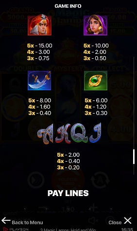 3 Magic Lamps Hold and Win สล็อตค่าย Nextspin SLOT SLOTXO (2)