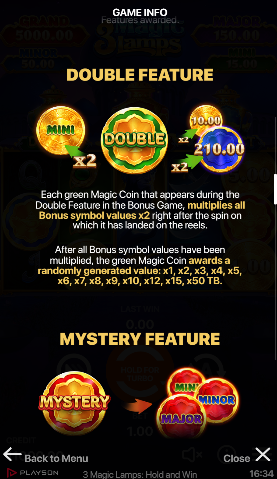 3 Magic Lamps Hold and Win สล็อตค่าย Nextspin SLOT SLOTXO (5)