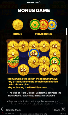 3 Pirate Barrels Hold and Win สล็อตค่าย Nextspin SLOT SLOTXO (8)