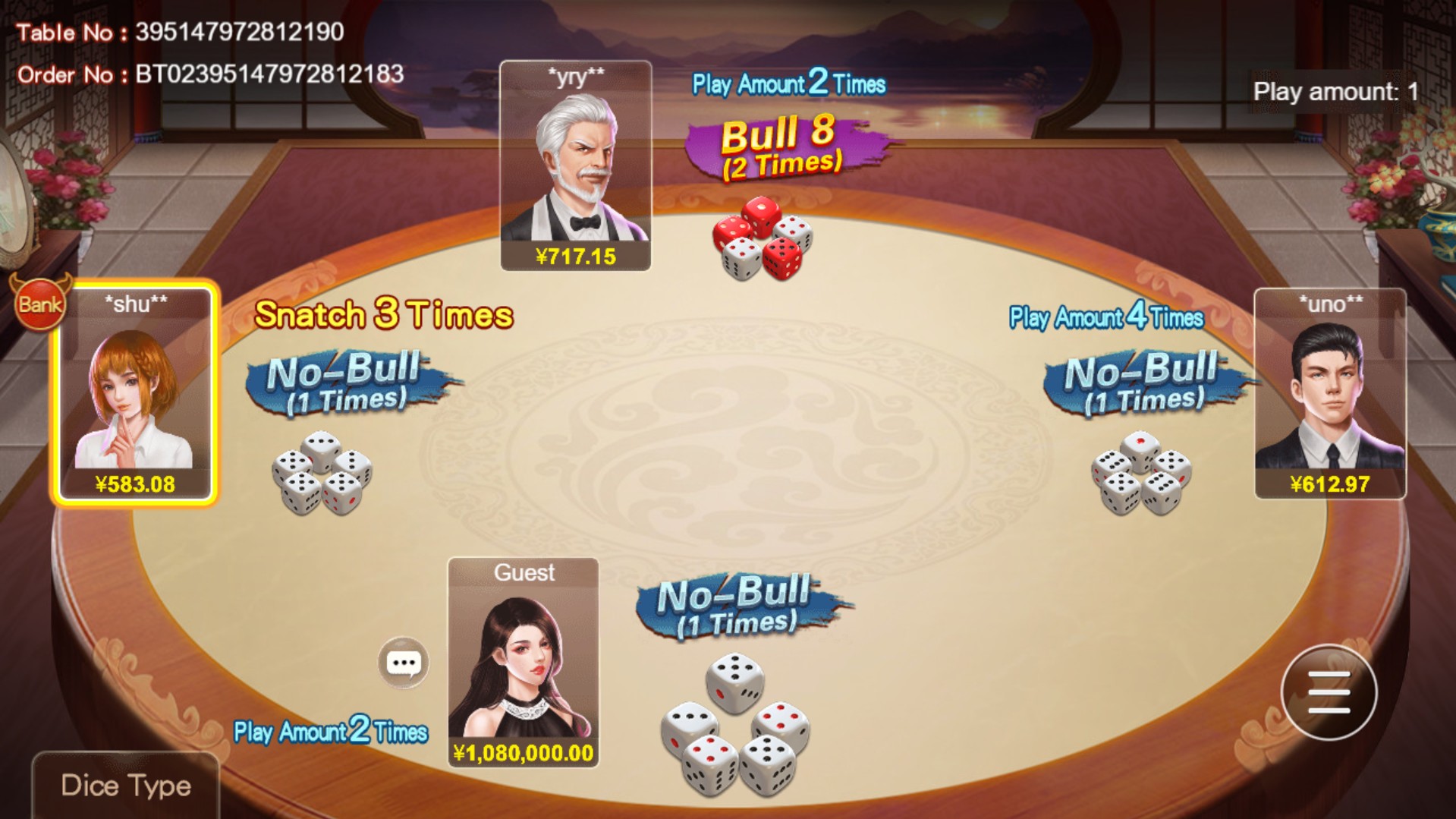 Banker Dice Bull-Bull CQ9 casino slotxo เว็บตรง