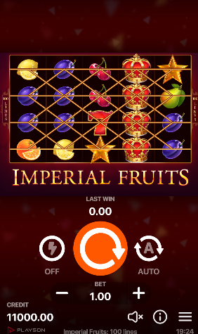 Imperial Fruits 100 Lines สล็อตค่าย PLAYSON SLOT SLOTXO (1)