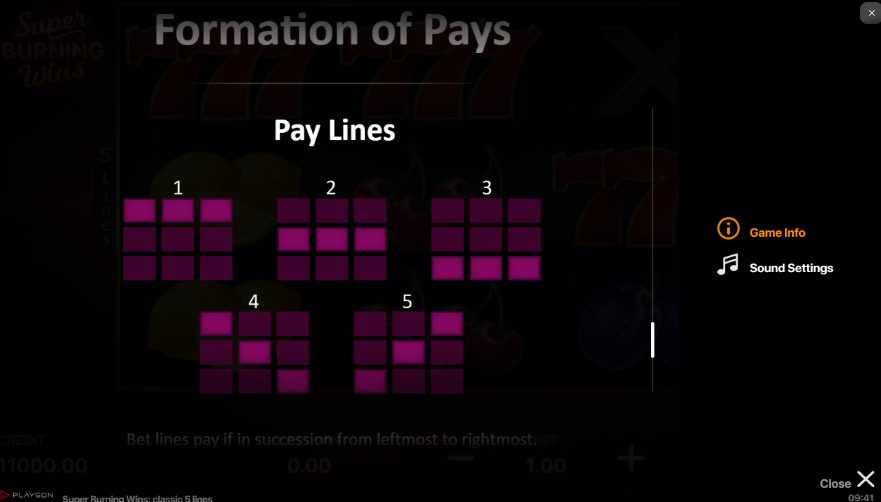 Super Burning Wins สล็อตค่าย PLAYSON SLOT SLOTXO 5