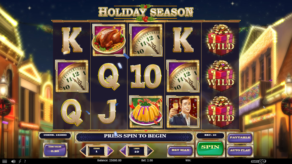 Holiday Season สล็อตค่าย Play’n Go SLOT SLOTXO
